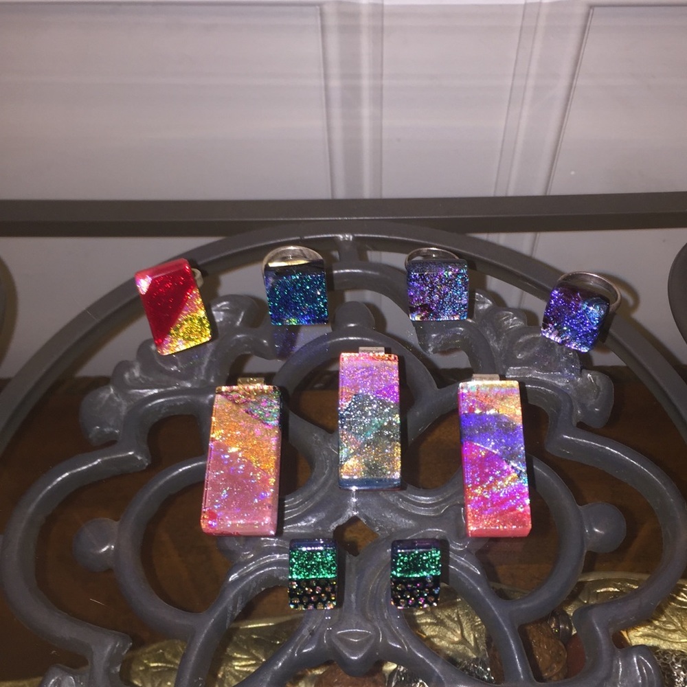 8 piece set! Glass hand made jewelry!✨💕